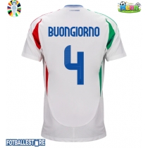 Italia Alessandro Buongiorno #4 Bortedrakt EM 2024 Kortermet